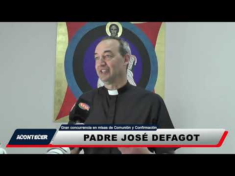 Marcos Juárez: Gran concurrencia en misas de Comunión y Confirmación en la ciudad