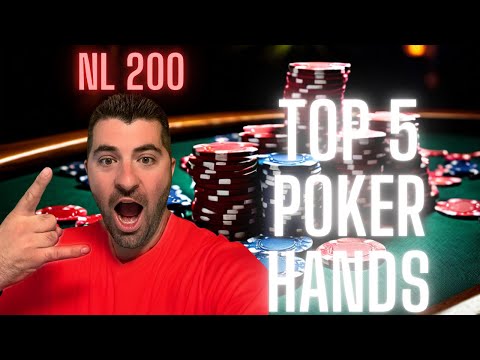 Top 5 $200 NL Poker Hands of All-Time