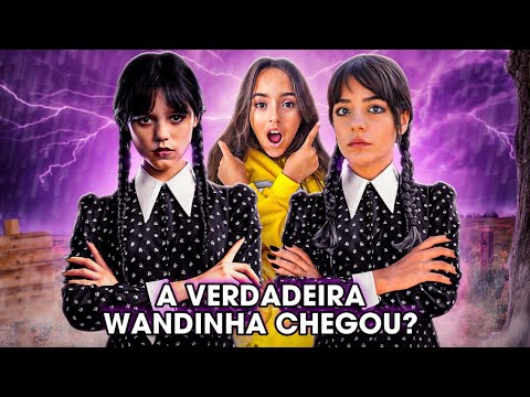 A WANDINHA ADDAMS VERDADEIRA CHEGOU NA CIDADE? ELA TEM UMA IRMÃ GÊMEA?