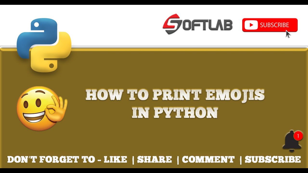#25 How to Print Emojis in Python Step by Step - Python Tutorial for Beginners