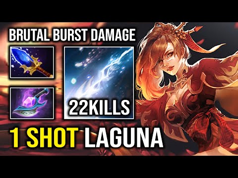 1 Shot Laguna Instant Burst Damage Deleted Anyone On The Map Hyper Mid Lina Dota 2