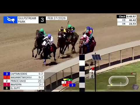 3ra Carrera de Gulfstream Park | Viernes 27 de Febrero de 2026