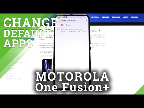 How to Change Default Browser in MOTOROLA One Fusion+ - Default Internet Browser
