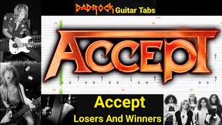 Losers And Winners - Accept - Guitar + Bass TABS Lesson