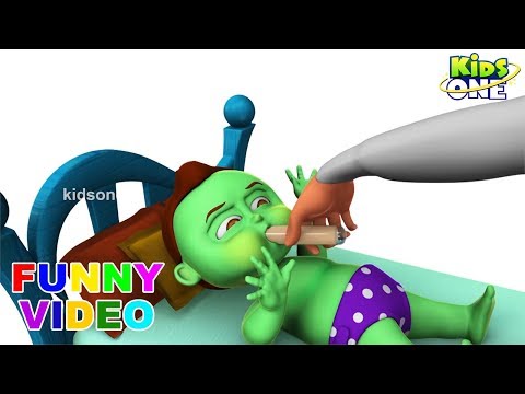 GREENY KIDDO Hospitalized with Symptoms of Vomiting | Funny Video for Kids - KidsOne