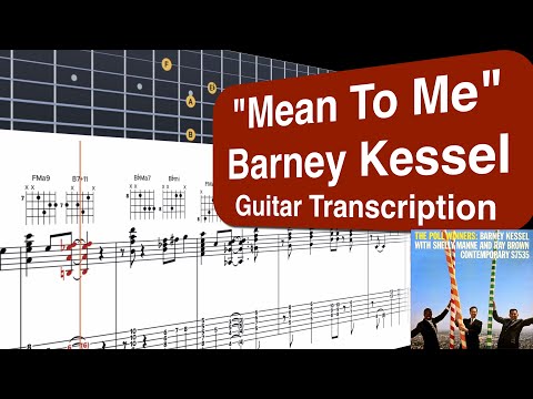 Barney Kessel - Mean To Me - Virtual Guitar Transcription by Gilles Rea