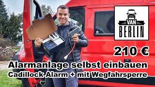 Alarmanlage mit Wegfahrsperre für 240 € | Cadillock Alarm + | inkl. Sensoren | Montage Jumper Ducato