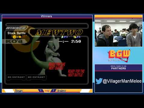 BGW18 SSBM - Zoma (Mewtwo) Vs. Cactuar (Fox) Smash Melee Winners Semis