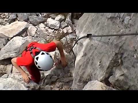 Club Fred´s Klettersteige mit Kindern: Via ferrata Foletti an der Rocchetta über dem Gardasee