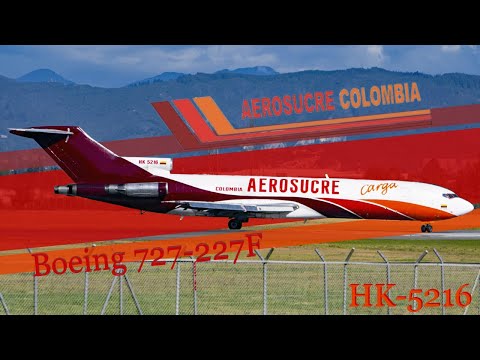 Frachtlegende: Erkundung der Aerosucre 727-227(F) (HK-5216)