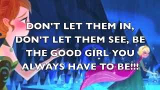 DISNEY "FROZEN"!!! Elsa's "LET IT GO" Karaoke!!!