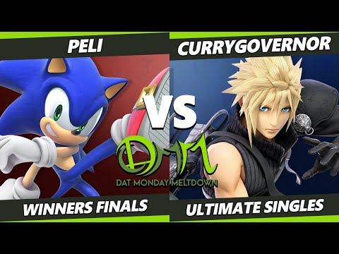 DAT Monday Meltdown 215 Winners Finals - CurryGovernor (Cloud) Vs. Peli (Sonic) SSBU Ultimate