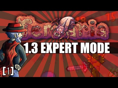 Terraria 1.3 Expert Playthrough - CRAZY NEW ENEMIES! [1] (Terraria 1.3 Gameplay)