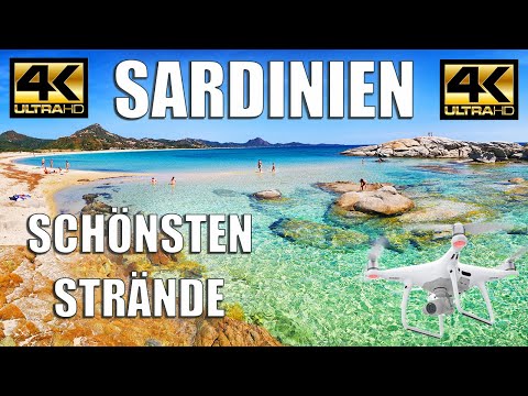 Die Schönsten Strände Sardiniens Italiens  SARDINIEN 4K Süden Traumstrände  Fähre Drohne Meer