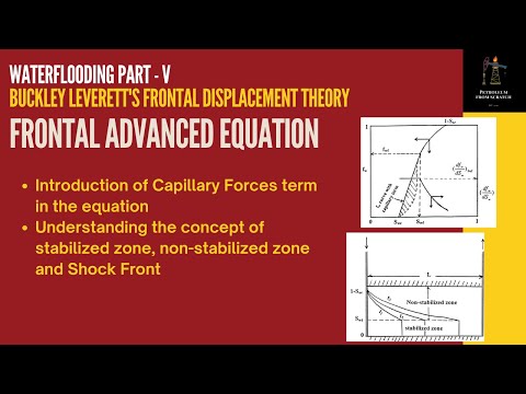 Frontal Advanced Equation | Waterflooding | Frontal Displacement Theory