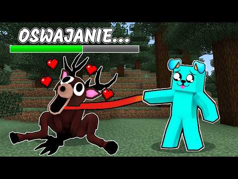 OSWOIŁEM JELENIA z 99 NOCY 🌙 w Minecraft ❤️😨