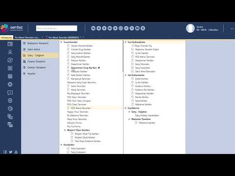 Sentez Rest Dev Menu Olusturma
