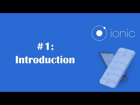 Ionic Framework Tutorials