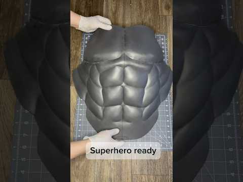 Make EVA foam chest & abs plates for cosplay! #EVAfoam #CosplayDIY #FoamCrafting #foamsmithing