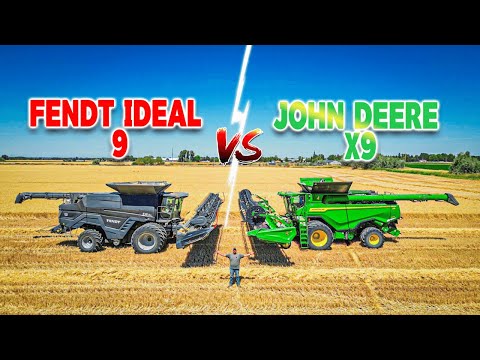 The Ultimate Harvest Showdown: Fendt Ideal 9 vs John Deere X9