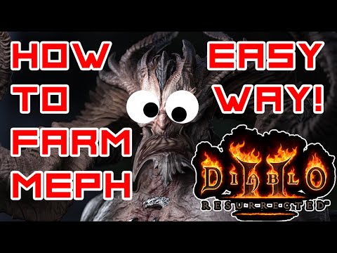 [GUIDE] How To Kill/Farm Hell Mephisto With Low Gears? With The Moat Trick! [Diablo 2: Resurrected]