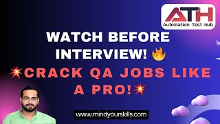 🔥Manual & Automation Real-Time Interview Questions| Crack Any QA Job |Agile + Frameworks +API 2025 🔥