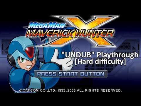 Mega Man Maverick Hunter X (w/ UNDUB patch) | [PSP Playthrough] [Hard difficulty] (Part A: X)