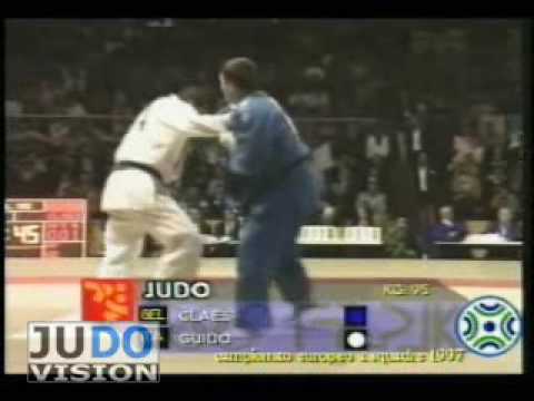 JUDO 1997 European Team Championships: Patrick Claes (BEL) - Luigi Guido (ITA)