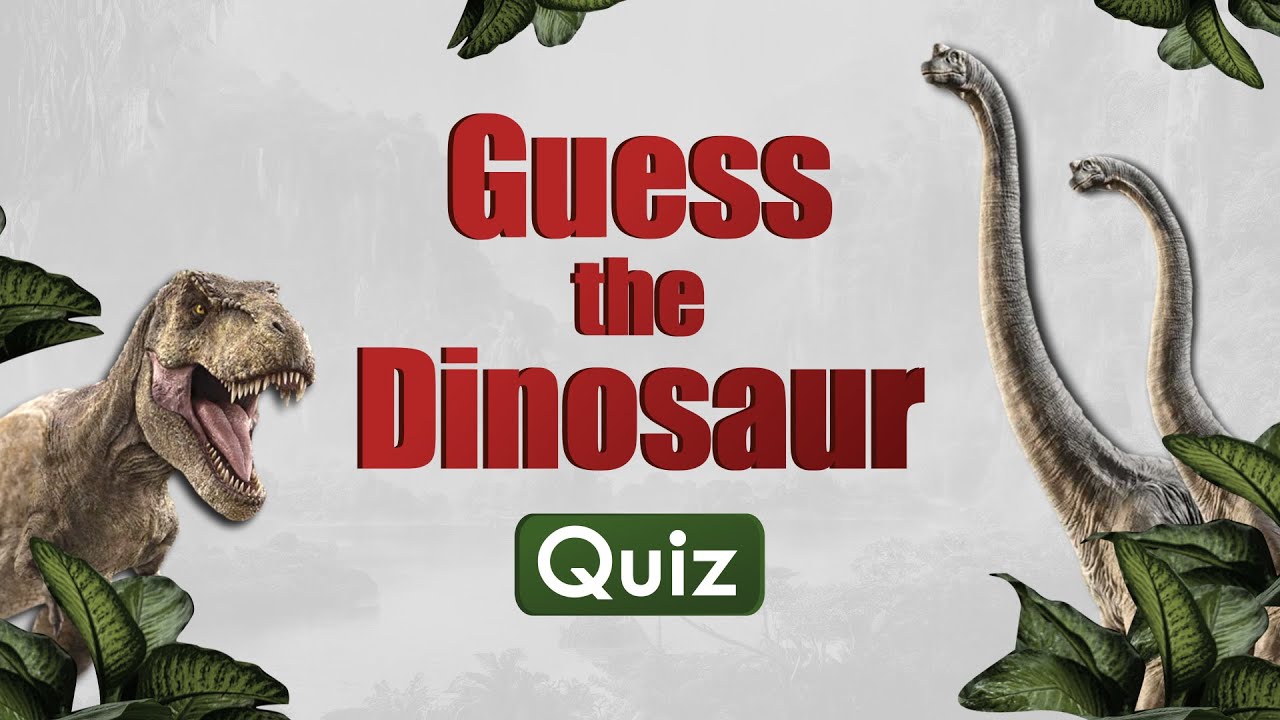 Guess the Dinosaur Quiz for Kids!  Fun Clues, Amazing Animations, and Dino Facts for Kids!