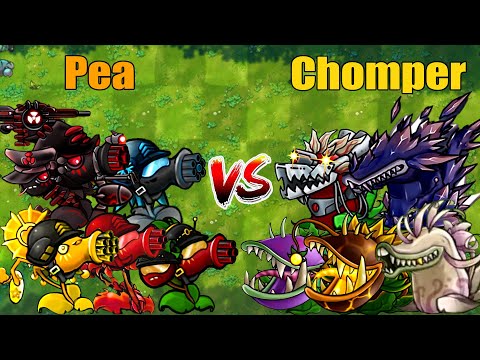 PVZ 1 Fusion 2.7 Challenge!! Team Pea VS Team Chomper VS 300 Obsidian Gargantuar - Who Will Win?