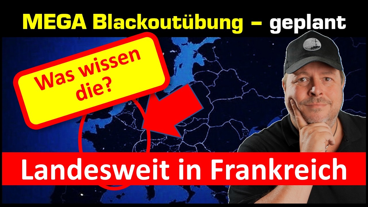 MEGA Blackout Übung Frankreich landesweit! - Wissen die etwas?