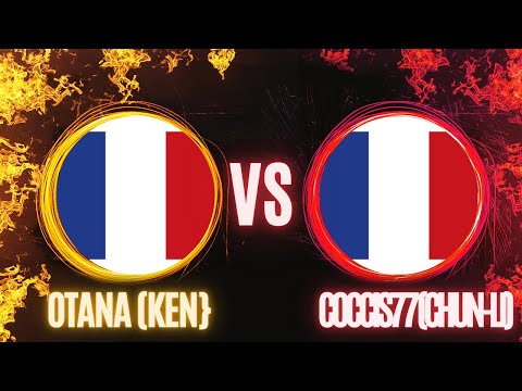 Street Fighter III 3rd Strike | Fightcade Replay Match | Otana (Ken} VS Coccic77 (Chun-Li) | FT-5