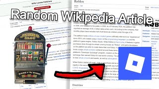How Fast Can I Get From A Random Wikipedia Artitcle To Roblox