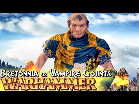 Bretonnia vs Vampire Counts - Total War WARHAMMER 2 Cinematic Battle Machinima