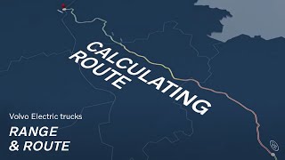 Volvo Route planning for electric trucks made easy