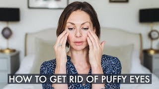 Massage to help get rid of puffy, tired eyes