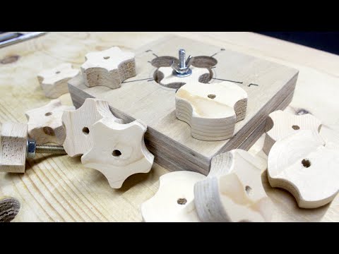 Make Star Knobs With The Knob Jig ➲ DIY WoodWorking For Aug16