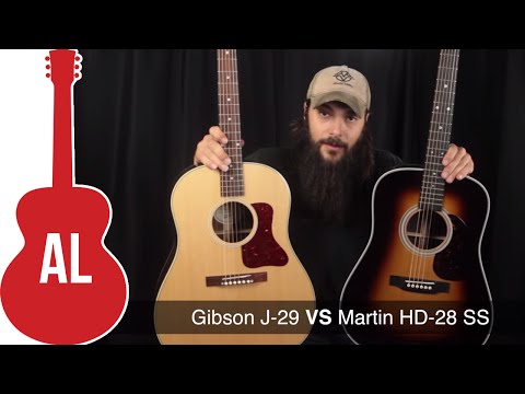 Gibson J-29 vs Martin HD-28 SS