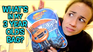 What's In My 3 Year Old's Backpack?