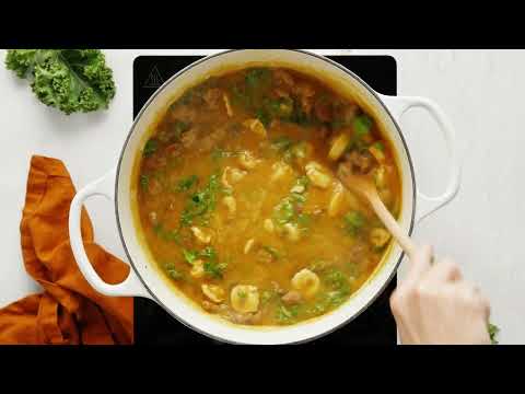 Butternut Squash Sausage and Tortellini Soup