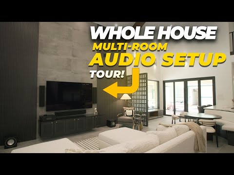 Whole House Multi-Room Audio Setup at Adam LZ's House