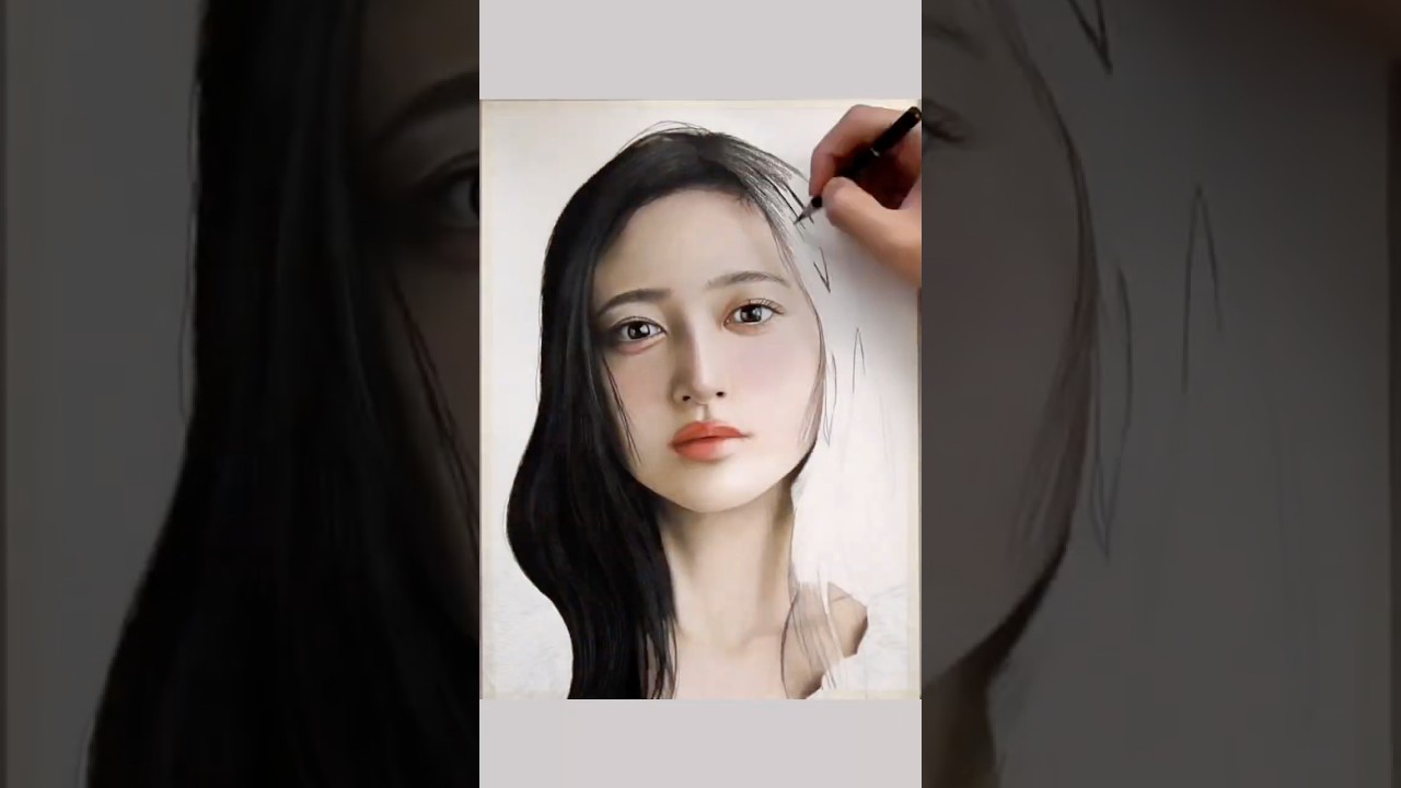 これ色鉛筆⁉︎  井上和を描いてみた