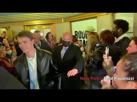 Edvin Ryding and Omar Rudberg walk through fans as leaving The Tonight Show Starring Jimmy Fallon.