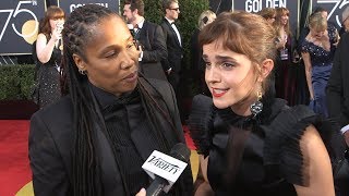 #WhyWeWearBlack - 2018 Golden Globes Red Carpet Interviews