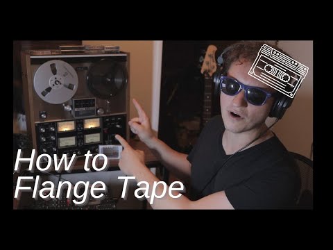 How to tape flange with a reel to reel ||| MADE ON TAPE