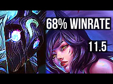 KINDRED vs AHRI (MID) | 4/0/6, 68% winrate | NA Grandmaster | v11.5