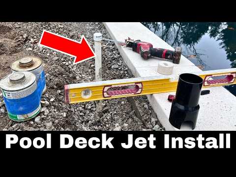 How To Install Swimming Pool Deck Jets (Start To Finish) by CMP