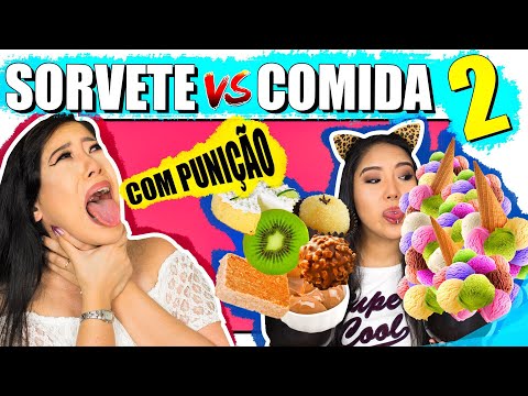 SORVETE VS COMIDA! #2 | Blog das irmãs Video