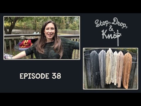 Stop, Drop and Knit | Episode 38: Shawlography Clue 2, Halloween Knitting, Mushroom Dyed Yarn