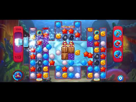 Fishdom level 3298 with free lightening and extra moves